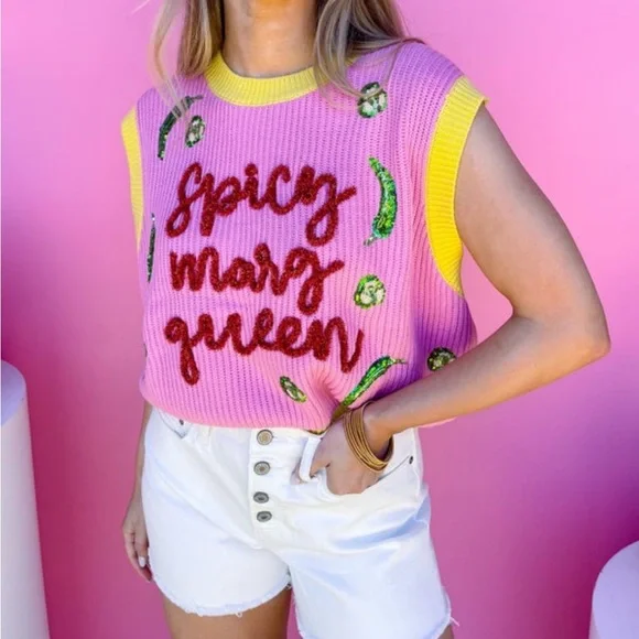 Queen of Sparkles 'Spicy Marg Queen' Top - Picture 3 of 4